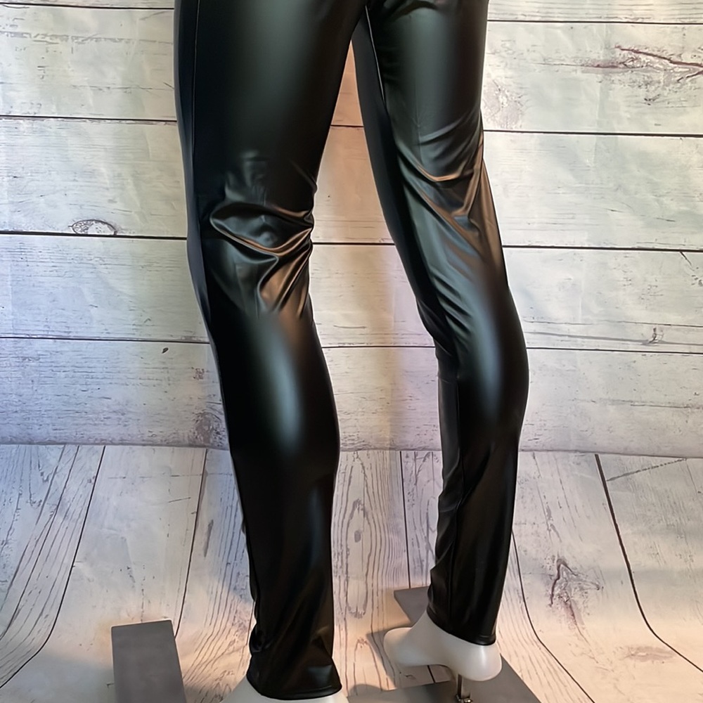NWT Coquette Darque & Daring Wet Look Pants Size M - Picture 8 of 14